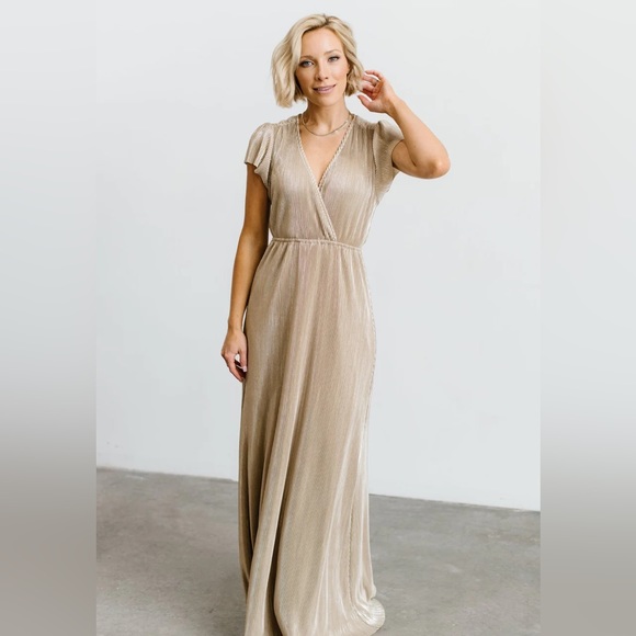 SOLD - NWT Baltic Born Athena Pleated Maxi Dress - Picture 1 of 4